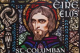 St. Columban stamp in Ireland