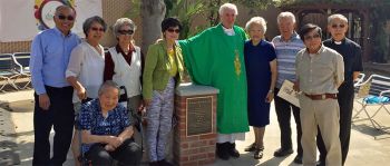 Fr. Tim Mulroy participated in the dedication of the plaque honoring Columbans who founded St. Bridget Chinese Catholic Church